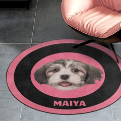 Tapis de portrait d’animal de compagnie personnalisé - Tapis personnalisé pour animaux de compagnie de dessin animé, animaux, chien, chat - Tapis de décoration intérieure personnalisés pour animaux de compagnie