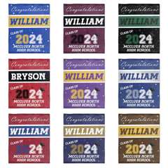 Custom Name Graduation Senior Blanket – Graduation Gift