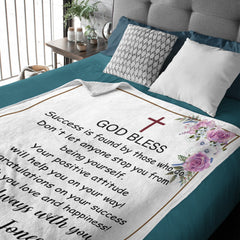 Personalized Name Custom Blanket - God Bless - Gifts for Kids