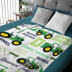Personalized Truck Custom Name Blankets,Gift For Boys