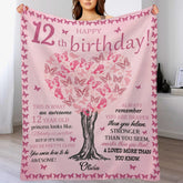 Personalized Custom Birthday Blanket - Gift For Girls