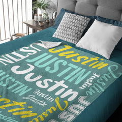 Livraison gratuite✈️Couverture de nom personnalisée, Bllacnket de nom personnalisé comme cadeau pour les amis des enfants