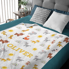 Livraison gratuite✈️Couverture bébé personnalisée Cadeau bébé personnalisé, nouveau cadeau bébé