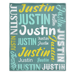 Livraison gratuite✈️Couverture de nom personnalisée, Bllacnket de nom personnalisé comme cadeau pour les amis des enfants