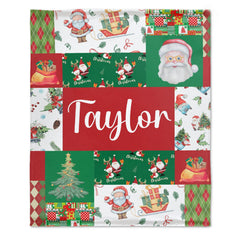 Christmas Personalized Christmas Baby Blanket