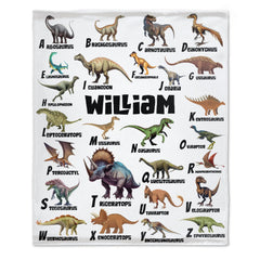 Livraison Gratuite✈️Nom Couverture Dinosaure Personnalisée - Cadeaux pour Enfants