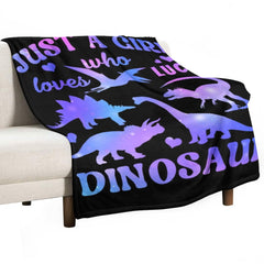 Livraison gratuite✈️Cadeaux pour les filles qui aiment les dinosaures - Couvertures personnalisées