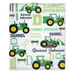 Personalized Truck Custom Name Blankets,Gift For Boys