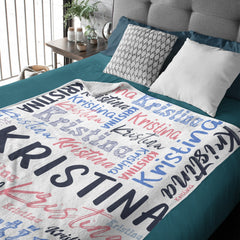 Livraison gratuite✈️Couverture personnalisée avec nom pour adultes et enfants.