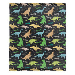 Livraison gratuite✈️Couverture de dinosaure mignonne avec nom personnalisé - Cadeaux pour enfants