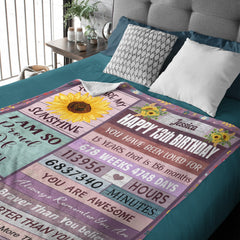 Couverture cadeau d'anniversaire pour filles - Le cadeau d'anniversaire le plus significatif et le plus pratique