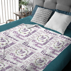 Personalized Baby Name Blanket - Baby Shower Gift
