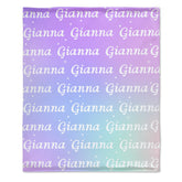 Personalized Name Blanket - Multi Color - Gift Idea for Anyone