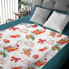 Personalized Christmas Baby Blanket