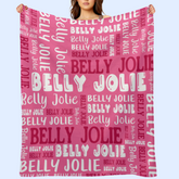 Personalized Customized Name Blanket - for Adult Kid Birthday Christmas Mothers Fathers Valentines Day Gift