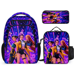 Girls Anime Music Star Backpack for School