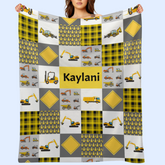 Livraison Gratuite✈️Couverture Patchwork Voiture Camion Personnalisée - Cadeau Personnalisé