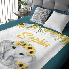 Livraison gratuite✈️ Couverture de bébé nouveau-né personnalisée avec nom personnalisé