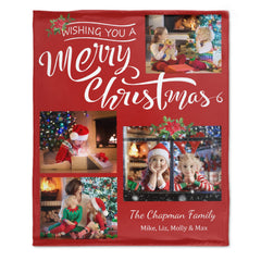 Personalized Photo Blanket - Christmas Gift