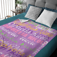 Personalized Name Blanket