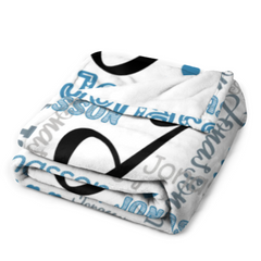 Livraison gratuite✈️Couverture personnalisée personnalisée avec nom multicolore - Parfaite pour les cadeaux d'anniversaire