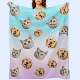 Vie colorée - Couverture personnalisée personnalisée - Télécharger l'image, cadeau pour la famille, cadeau de Noël