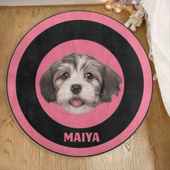 Tapis de portrait d’animal de compagnie personnalisé - Tapis personnalisé pour animaux de compagnie de dessin animé, animaux, chien, chat - Tapis de décoration intérieure personnalisés pour animaux de compagnie