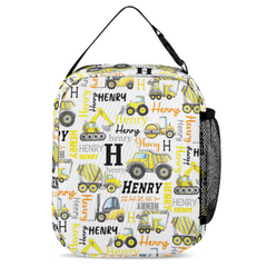 Personalized Name Construction Backpack - Gift For Kids Birthday