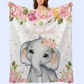 Personalized Custom Name Newborn Baby Blanket 的副本