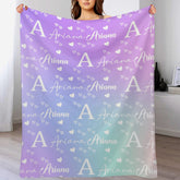 Livraison gratuite✈️Couverture personnalisée avec nom personnalisé, couverture personnalisée pour enfants et filles avec cœur aimant