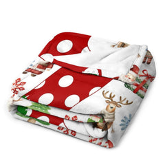 Personalized Kids Christmas Name Blanket