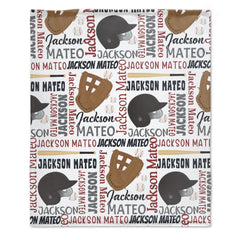 Livraison gratuite✈️Couverture de baseball personnalisée avec nom