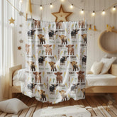 Personalized Farm Animal Baby Blanket | Cow & Calf Woodland Theme | Custom Name Keepsake