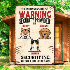 By Our Cats And Dogs - Personalized Metal Sign