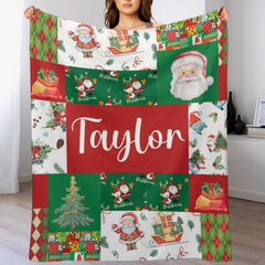 Christmas Personalized Christmas Baby Blanket