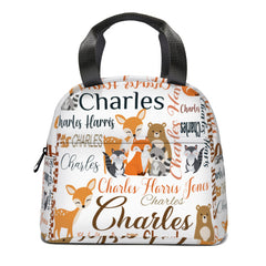 woodland animal backpacks, personalized backpacks, custom backpacks