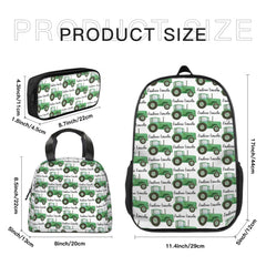 Livraison gratuite✈️Sac à dos personnalisé avec nom de tracteur agricole - Cadeaux pour enfants