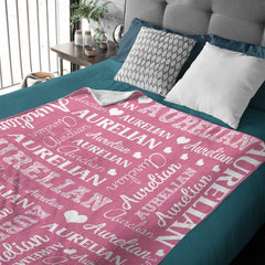 Personalized Name Custom Blanket-Multi Colors Available-Gift for Kids