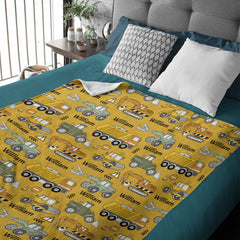 Livraison gratuite✈️Nom personnalisé Couverture de tracteur de construction personnalisée