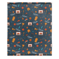 Basketball Customized Personalized Blanket - Gift for Kids