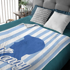 Personalized Name Custom Pink Girl Blanket