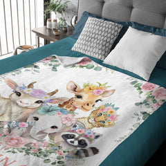 Custom Baby Blanket Personalized Elephant Baby Blankets for Girls Baby Boy Gifts Baby Products Super Soft Blankets
