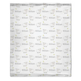 Couverture personnalisée d'agneaux de bonne nuit de bébé