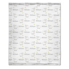 Couverture personnalisée d'agneaux de bonne nuit de bébé