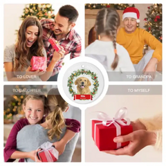 Photo personnalisée en mémoire aimante chien chat - cadeau commémoratif pour animaux de compagnie, cadeau de Noël - ornement acrylique personnalisé