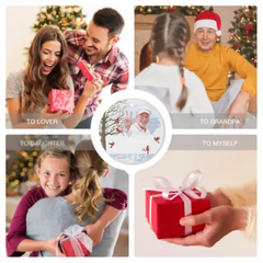 Personalized Memorial Photo Ornament - Acrylic Round Shaped - Sympathy Gift - Always With You