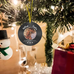 You Are My Best Adventure - Couple personnalisé photo acrylique ronde en forme d’ornement - Cadeau de Noël pour mari femme, anniversaire