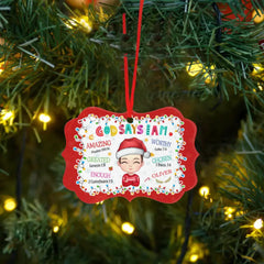 Cadeau pour petit-enfant Dieu dit que je suis - Ornement acrylique Benelux