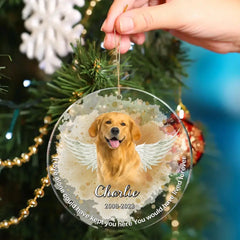 Décoration de Noël commémorative personnalisée avec photo d'animal de compagnie pour les propriétaires d'animaux de compagnie – Si l'amour seul avait pu vous garder ici, vous auriez vécu pour toujours