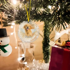 Décoration de Noël commémorative personnalisée avec photo d'animal de compagnie pour les propriétaires d'animaux de compagnie – Si l'amour seul avait pu vous garder ici, vous auriez vécu pour toujours